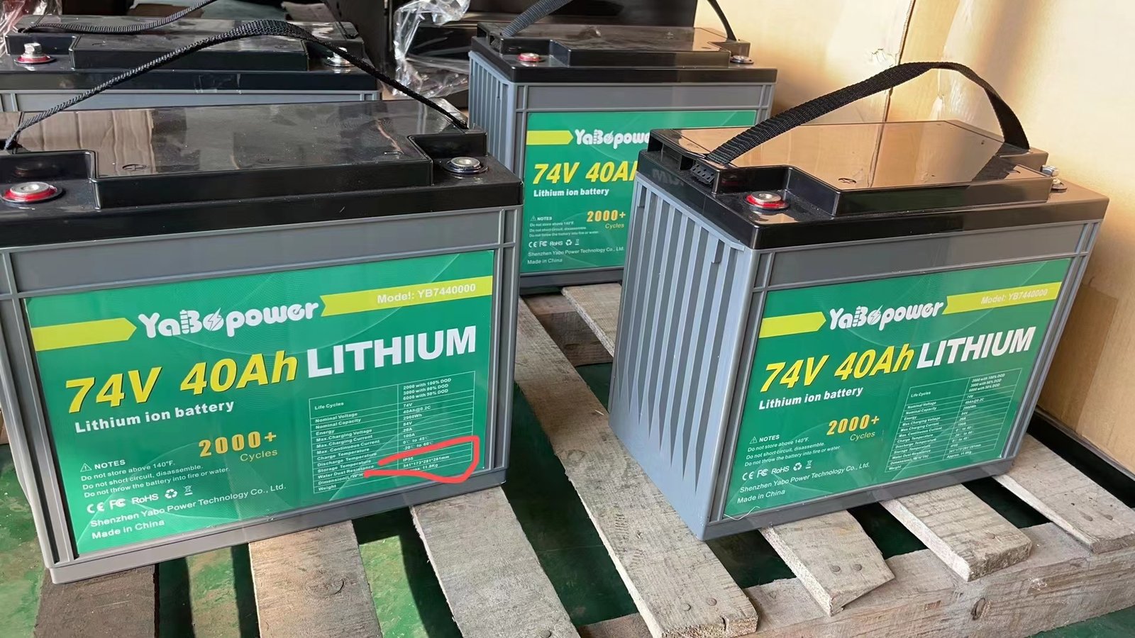 High-capacity 74V 40Ah lithium-ion batteries designed for electric UTV upgrades and zero-emission off-road vehicles.
