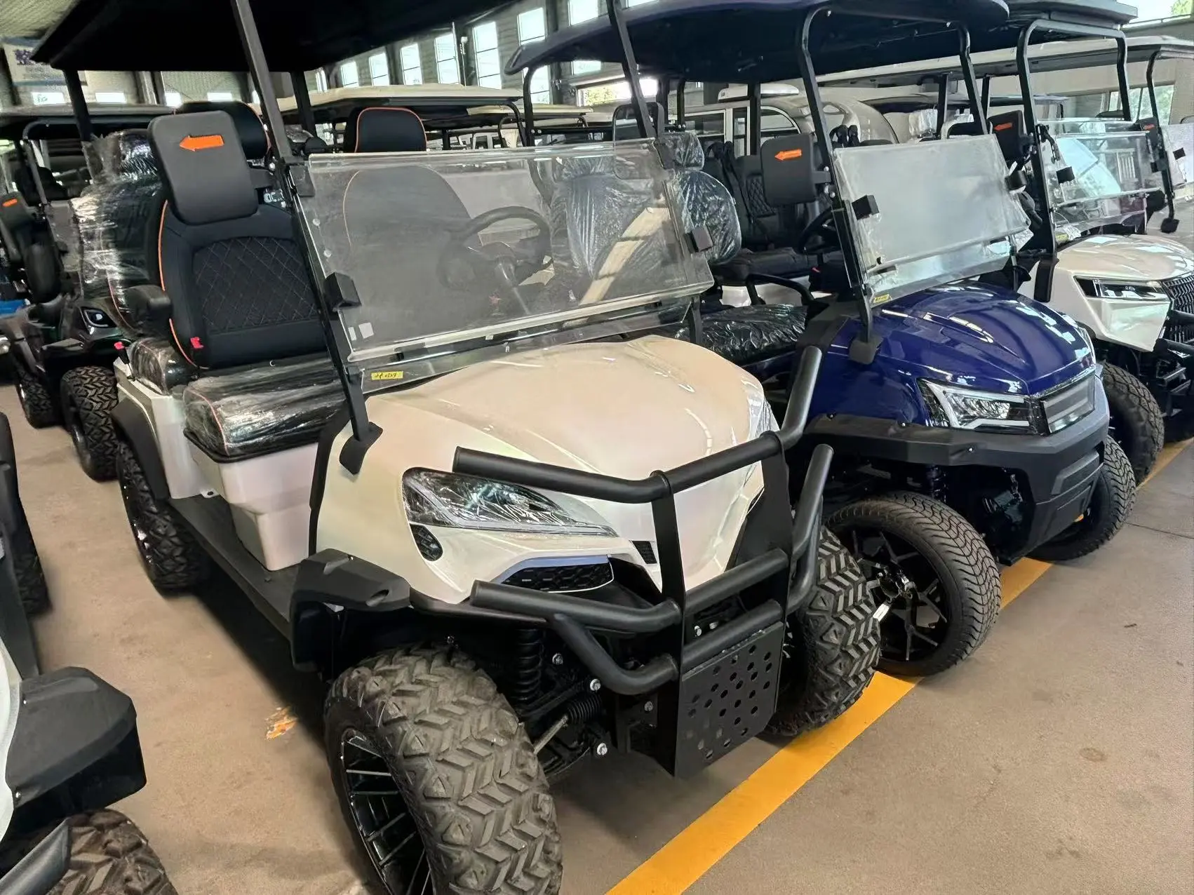 Greatwork electric golf cart fleet with professional off-road tires